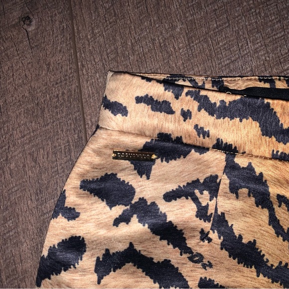 DSQUARED2 Tiger Animal Print Mini Skirt Burnt Orange Brown Black Size 10Y - Picture 5 of 7